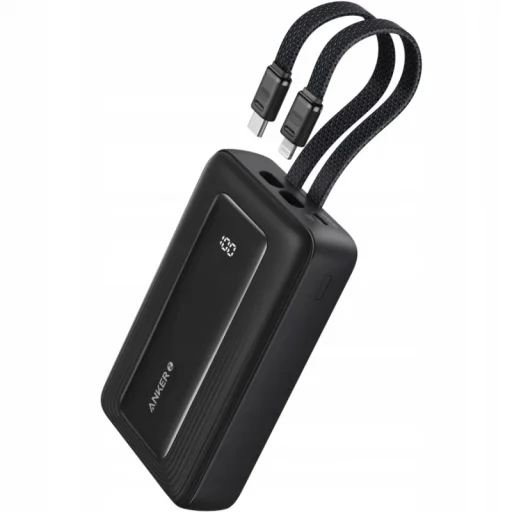 Powerbank Anker PowerCore, 10000mAh, 30W, QC + PD, Fekete A1680G11 - 1