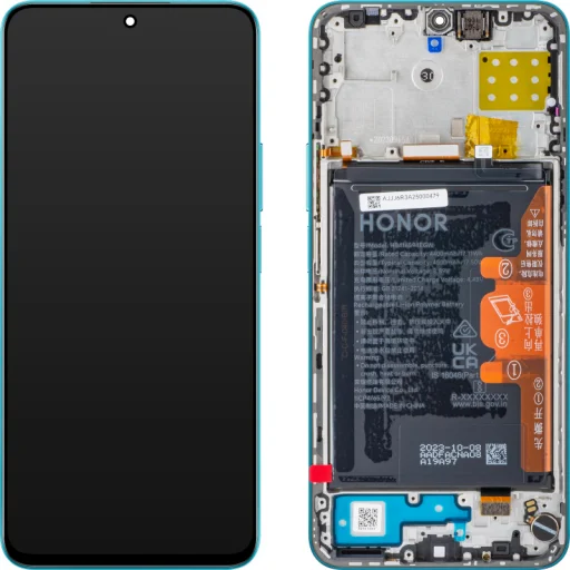 LCD kijelző modul Honor 90 Lite / X8a készülékhez, akkumulátorral, Cyan Lake - 1