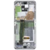 Samsung Galaxy S20 Ultra 5G G988 / S20 Ultra G988 LCD kijelző modul, kamera nélkül, fehér thumbnail