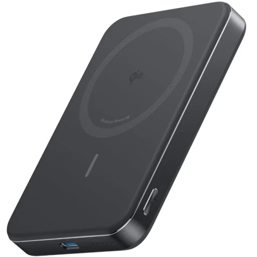 Powerbank Anker MagGo Slim, 10000mAh, 30W, PD + FQI, Fekete A1664H11 - 1