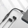 USB-C - 3.5mm audio adapter Hoco LS37, fekete - 3