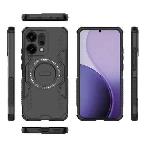 Oppo Reno14 - Techsuit ArmorMag tok - Fekete - 6