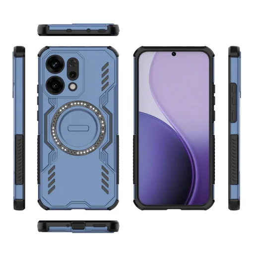 Oppo Reno14 - ArmorMag Tok - Techsuit - Kék tok - 4
