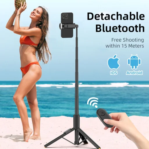 Tech-protect L09s Bluetooth Selfie Bot Állvány Fekete - 9