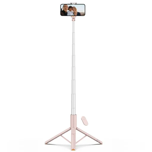 Tech-protect L09s Bluetooth Selfie Stick Tripod Pink - 2