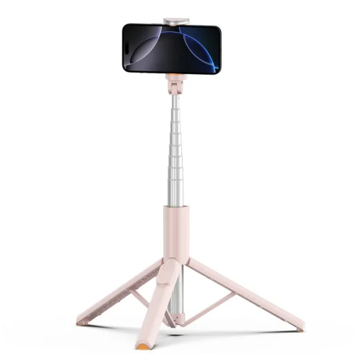 Tech-protect L09s Bluetooth Selfie Stick Tripod Pink - 5