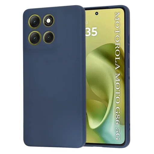 Motorola Moto G86 - Techsuit - SoftFlex - sötétkék. tok - 1