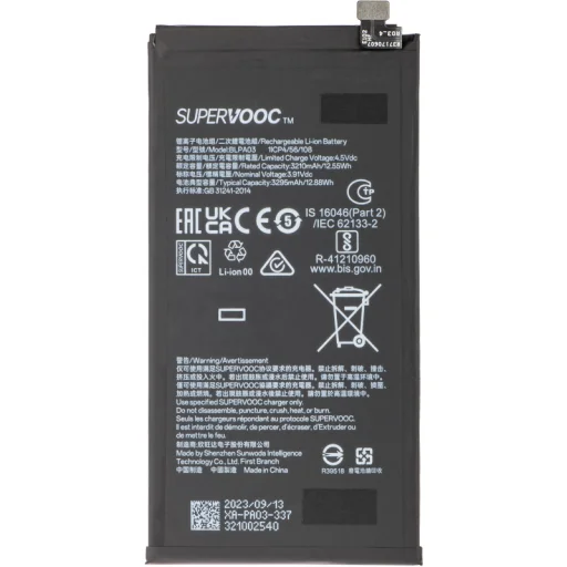 Akkumulátor BLPA03 Oppo Find N3 készülékhez, kibontott (A minőség) - 1