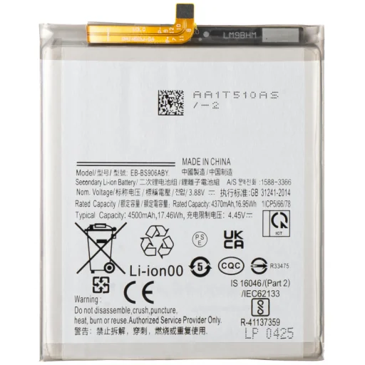 Akkumulátor EB-BS906ABY Samsung Galaxy S22+ 5G S906-hoz, utángyártott - 1