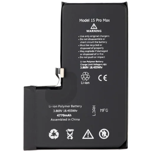 Akkumulátor Apple iPhone 15 Pro Max, 4770mAh nagy kapacitású - 1