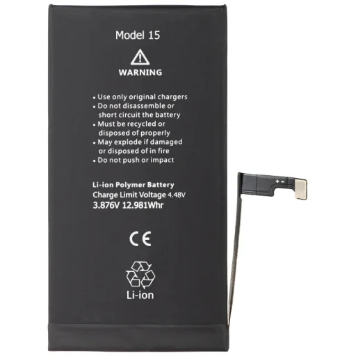 Akkumulátor Apple iPhone 15-hez, 3349mAh kapacitás - 1