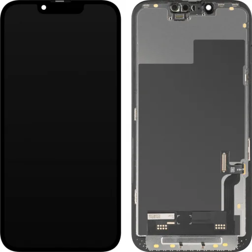 LCD Kijelző Modul MP Apple iPhone 13-hoz, Soft OLED FHD IC Mozgatható Verzió, Utángyártott, Fekete - 1
