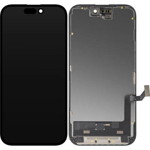 LCD Kijelző Modul MP Apple iPhone 15-hez, Soft OLED FHD IC Mozgatható Verzió, Utángyártott, Fekete - 1