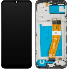 LCD kijelző modul MP Samsung Galaxy A02s A025F készülékhez, utángyártott, fekete