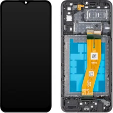 LCD kijelző modul MP Samsung Galaxy A04e A042 készülékhez, utángyártott, fekete