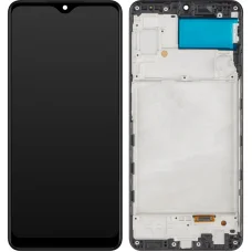 LCD Kijelző Modul MP Samsung Galaxy A22 A225, OLED Verzió, Utángyártott, Fekete