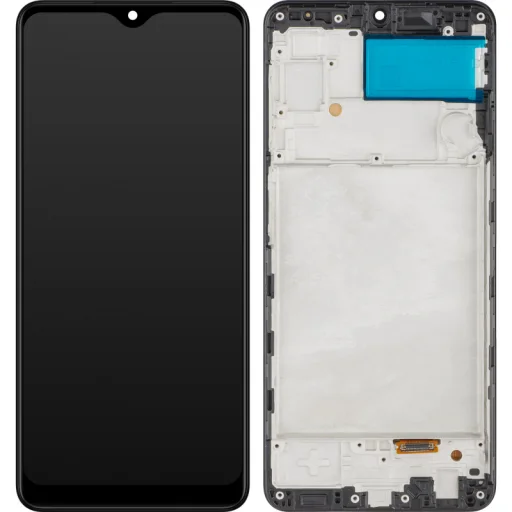 LCD Kijelző Modul MP Samsung Galaxy A22 A225, OLED Verzió, Utángyártott, Fekete - 1