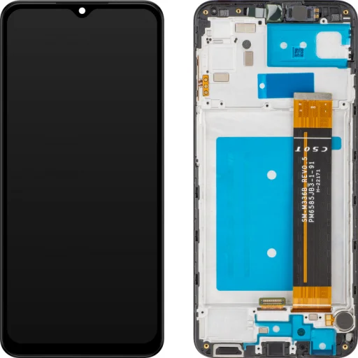 LCD kijelző modul MP Samsung Galaxy A23 A235, utángyártott, fekete - 1