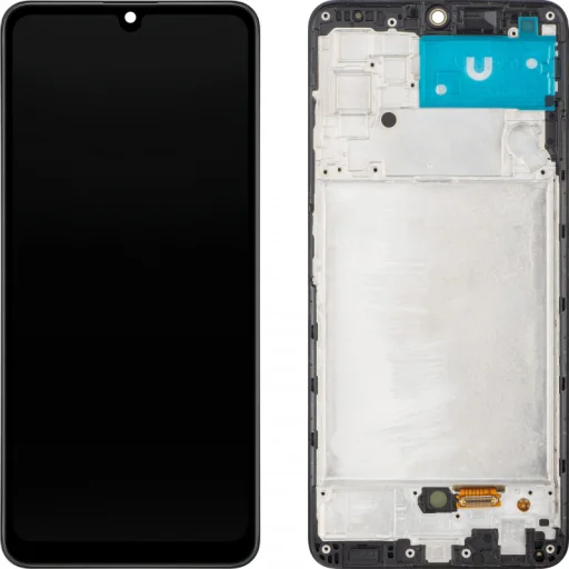 LCD Kijelző Modul MP Samsung Galaxy A32 A325-hez, OLED Verzió, Utángyártott, Fekete - 1