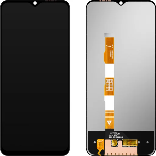 LCD kijelző modul MP vivo Y02s / Y16 / Y21 / Y21a / Y21s / Y30 5G / Y32, keret nélkül, utángyártott, fekete - 1