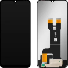 LCD kijelző modul MP ZTE Blade A73 5G-hez, keret nélkül, utángyártott, fekete