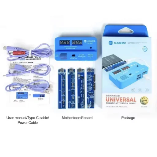 Akkumulátor Aktiválási Panel Sunshine SS-909, Apple iPhone / iPad / Univerzális Sorozat, 2in1 - 6