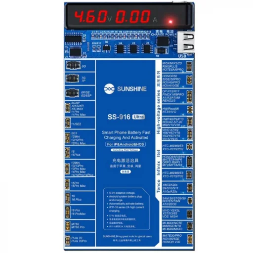 Akkumulátor Aktiváló Board Sunshine SS-916 Ultra Apple iPhone / Android Sorozathoz - 1
