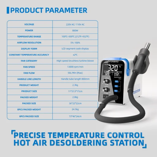 Hot Air Rework Station Forward FW-HA01 - 9