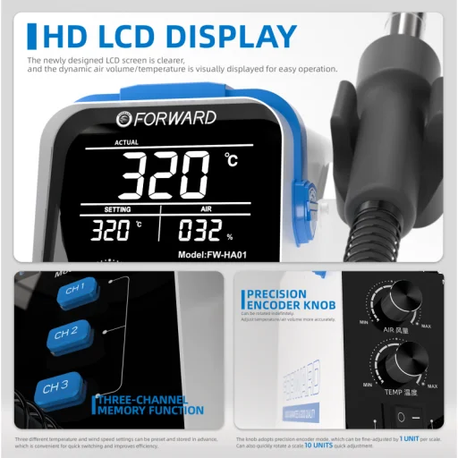 Hot Air Rework Station Forward FW-HA01 - 7