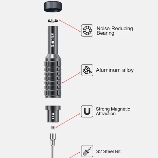 Relife RL-730A, 5in1 csavarhúzó készlet - 4