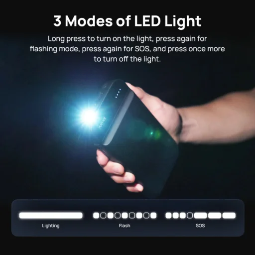 Jump Starter 70mai MiDrive PS01, 600A, Fekete - 8