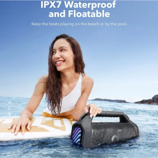 Anker Soundcore Boom 2 Plus Bluetooth Hangszóró, 140W, TWS, RGB, Vízálló, Fekete A3134011 - 2