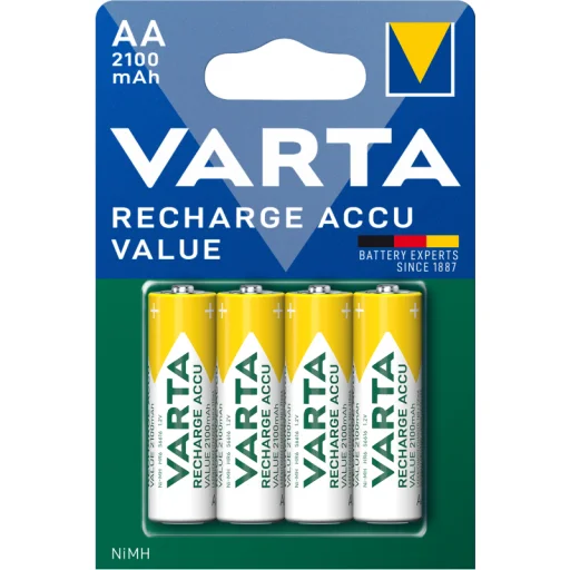 Tölthető NiMH elemek Varta, AA / LR6, 2100mAh, 4 darab - 1