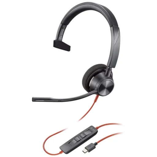 Call Center Fejhallgató mikrofonnal HP Poly Blackwire C3310, Mono, USB-C, Fekete 8X215AA - 1