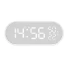 HOME LTC06 ébresztőóra, USB töltőkimenet, fehér kijelző, két ébresztési időpont, hőmérséklet és páratartalom mérés thumbnail