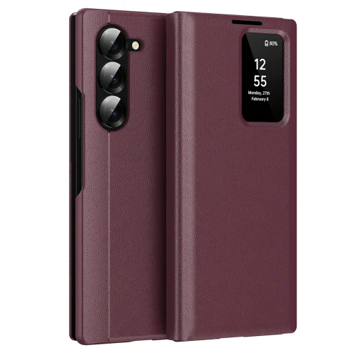 Samsung Galaxy Z Fold6 - Techsuit - SmartView sorozat - Piros. tok - 1