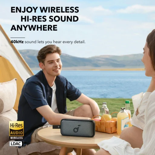 Anker SoundCore Motion 300 Bluetooth Hangszóró, 30W, TWS, Vízálló, Fekete A3135011 - 6