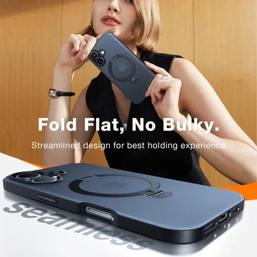  Torras - Ostand Spin Sorozat - iPhone 16 Plus - Átlátszó tok - 6