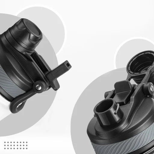 Rockbros 35210029002 thermal bicycle bottle for drinks 650 ml - black - 7