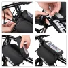 Wozinsky frame bike bag + detachable phone cover up to 6.5 "1.5l black (WBB7BK) thumbnail