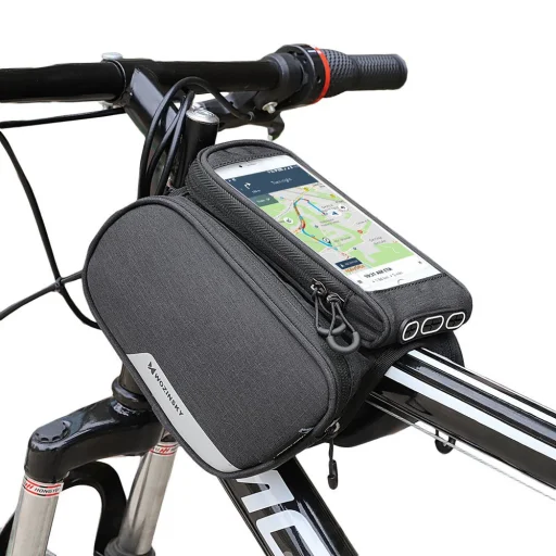 Wozinsky frame bike bag + detachable phone cover up to 6.5 "1.5l black (WBB7BK) - 13