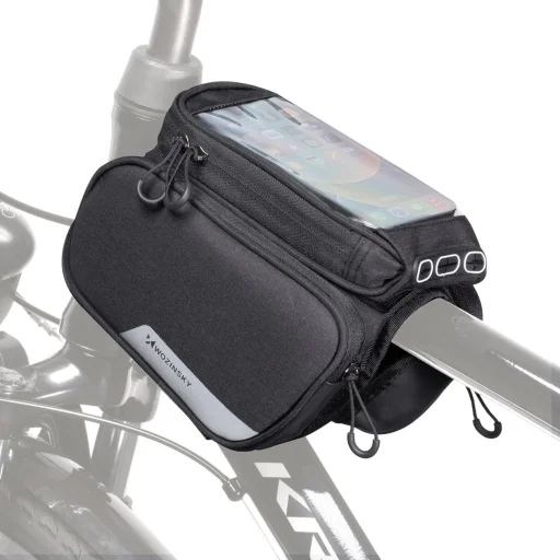 Wozinsky frame bike bag + detachable phone cover up to 6.5 "1.5l black (WBB7BK) - 11