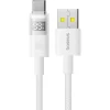 USB-A - USB-C kábel Baseus Display 2, 100W, 5A, 2m, Fehér P10382701211-01 thumbnail