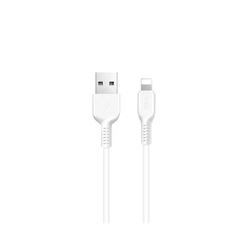 USB-A - Lightning kábel Hoco Flash X20, 18W, 2A, 1m, Fehér - 1