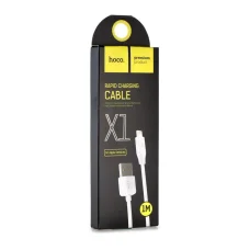 USB-A - Lightning kábel Hoco Rapid X1, 18W, 2.4A, 1m, fehér