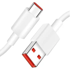 USB-A - USB-C kábel Xiaomi, 60W, 6A, 1m, Fehér 450100001S4S