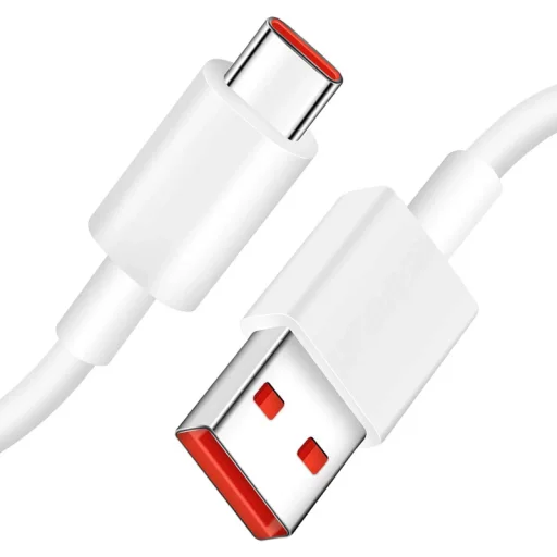 USB-A - USB-C kábel Xiaomi, 60W, 6A, 1m, Fehér 450100001S4S - 1