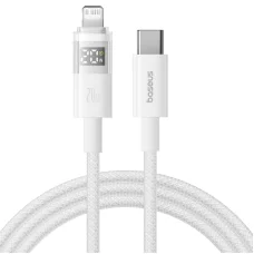 USB-C - Lightning kábel Baseus Display 2, 20W, 2.4A, 2m, Fehér P10382703211-01