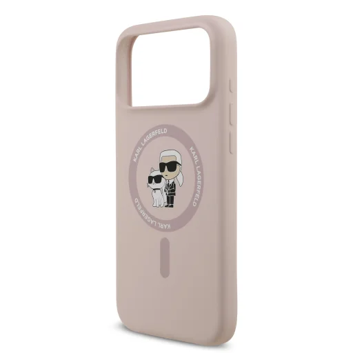  iPhone 17 Pro Max Pink Karl Lagerfeld Liquid Silicone Karl és Choupette MagSafe tok - 5