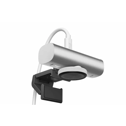 Logitech MX Brio 4K Ultra HD Collaboration and Streaming Webcam - Pale Grey - 7